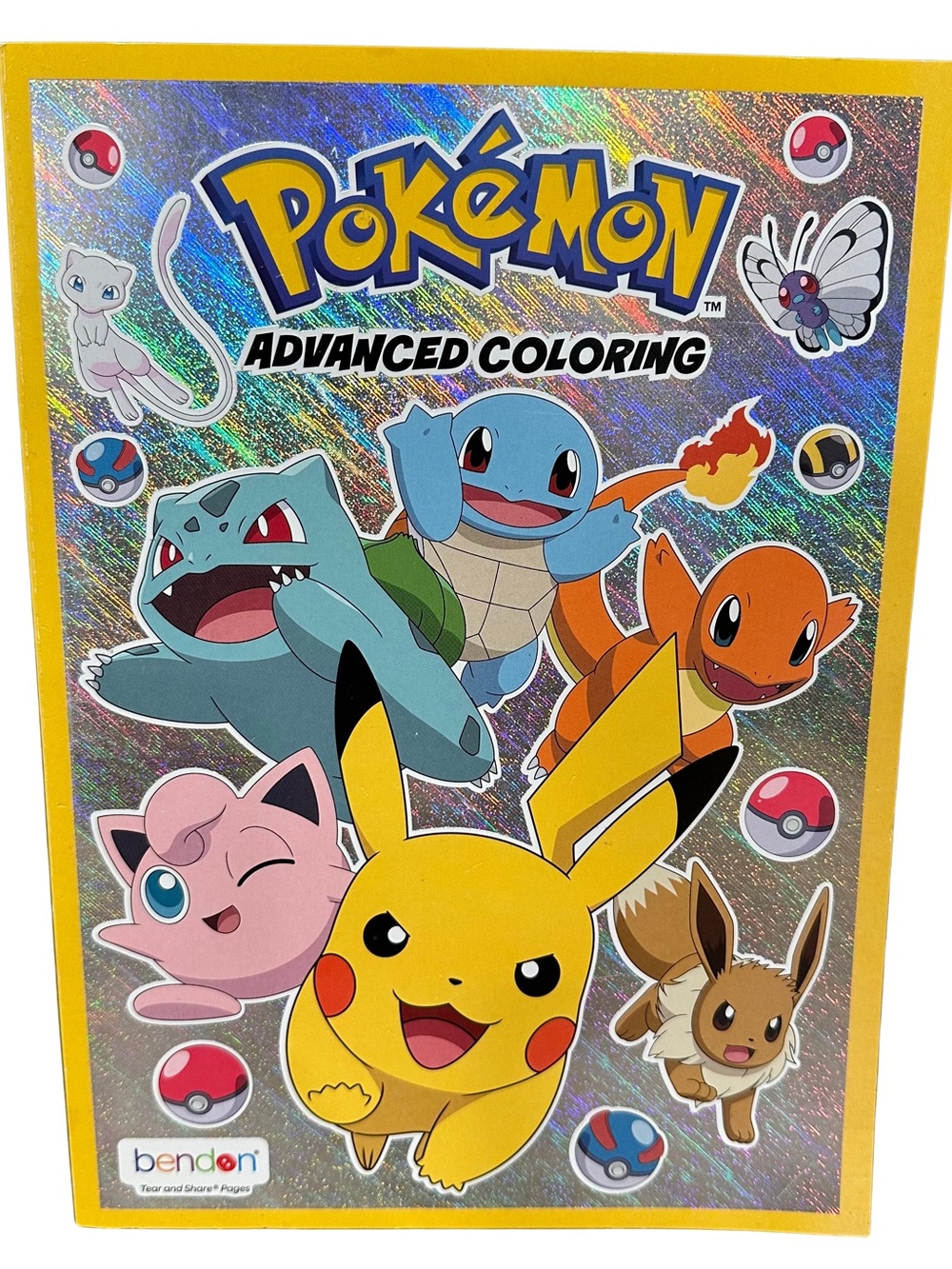 NEW Pokemon Advanced Coloring Book Nintendo Pikachu Bulbasaur Gengar Bendon 2022